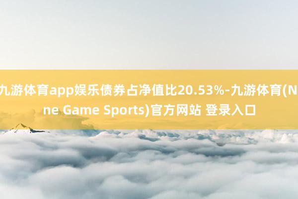 九游体育app娱乐债券占净值比20.53%-九游体育(Nine Game Sports)官方网站 登录入口